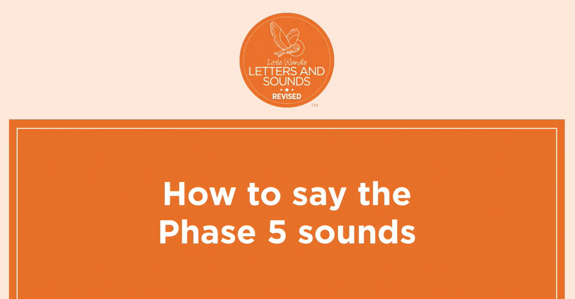 How to say Phase 5 sounds